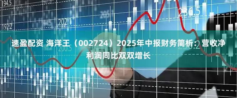 速盈配资 海洋王（002724）2025年中报财务简析：营收净利润同比双双增长