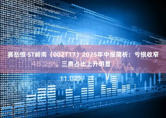 赛岳恒 ST岭南（002717）2025年中报简析：亏损收窄，三费占比上升明显