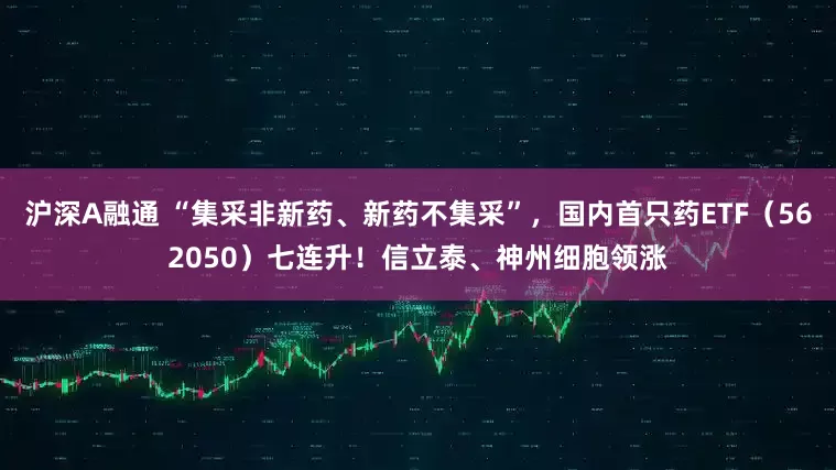 沪深A融通 “集采非新药、新药不集采”，国内首只药ETF（562050）七连升！信立泰、神州细胞领涨